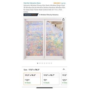 Rainbow window privacy film